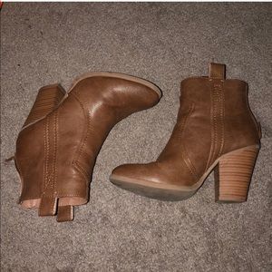 Brown booties